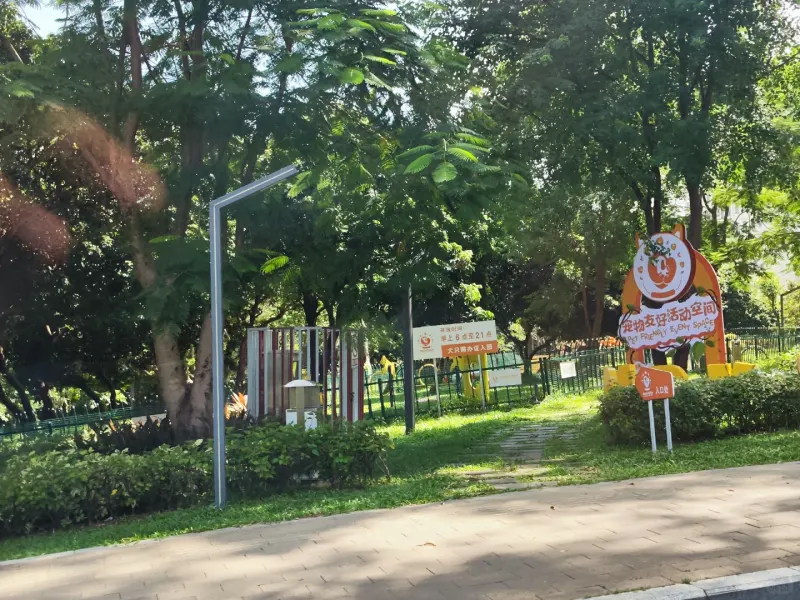大雁山森林公园入口旁宠物友好公园的地点照片